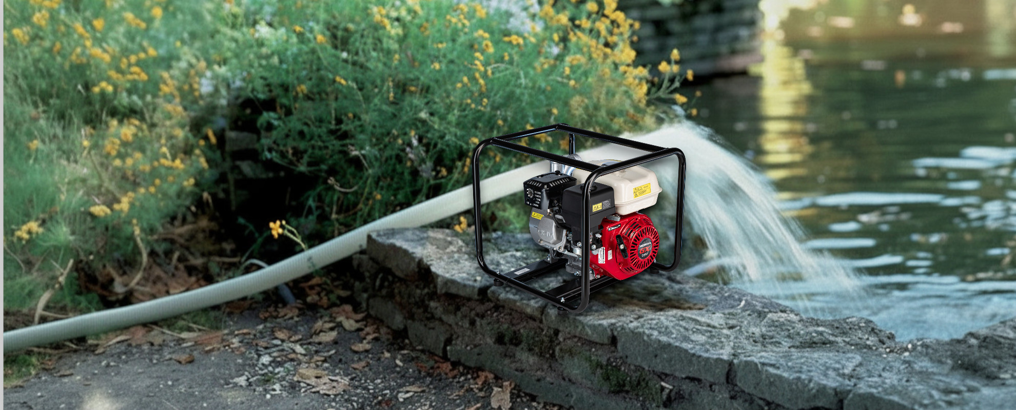 Мотопомпы HND для откачки воды из подвалов и колодцев. Скидки до 33%